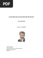 Fundamentele Elektrische Metingen - Cursus RUG Prof - dr.Ir.D.baert (2003)