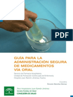 Guía de administración segura de medicamentos via oral