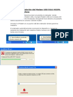 Manual de Instalación Del Modem USB Stick HSDPA K4505 de Vodafone - Version2