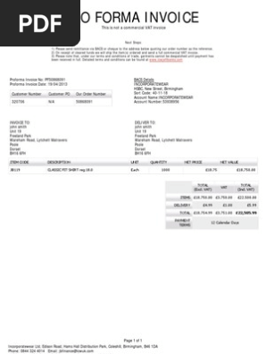 Proforma=