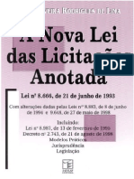 A Nova Lei Das Licitacoes Anotada Alex Oliveira de Lima