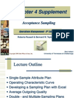 Chapter 4 Supplement: Acceptance Sampling