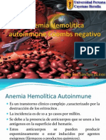 Anemia Hemolítica autoinmune Coombs negativo
