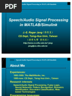 Audio Processing in Matlab Simulink