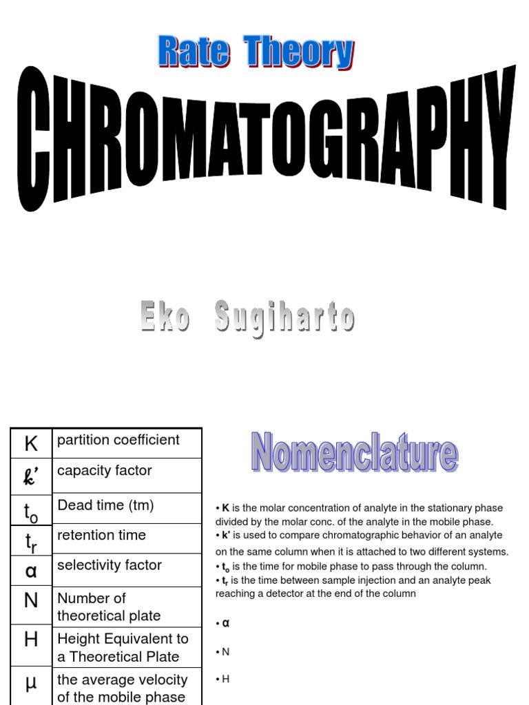 Plate Theory Elution Chromatography