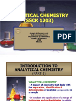 1.1 Introduction of Analytical Chemistry