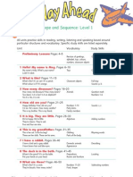 Way Ahead Scope and Sequence Level 1 2 PDF