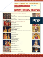 Fremont Temple News Letter, January 2009 