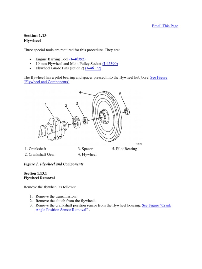 011 Flywheel PDF Clutch Screw
