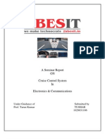 A Seminar Report ON Cruise Control System in Electronics & Communications