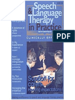 Speech & Language Therapy in Practice, Winter 1999