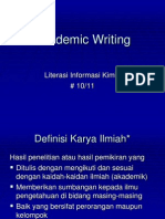 Lik 11 Academic Writing Persiapan Oral Presentation