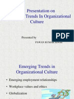 Presentation On Emerging Trends in Organizational Culture: Presented by