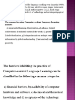 The Reasons For Using Computer-Assisted Language Learning Include
