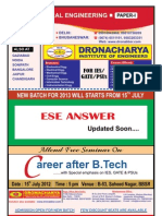 Ese Answer: Areer After B.Tech