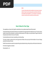 Download Owners Manual for Chery Tiggo fl by Alaa Mohammed SN137212919 doc pdf