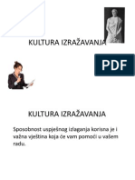 KULTURA IZRAŽAVANJA PPT Vježbe