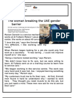 The Woman Breaking The UAE Gender Barrier