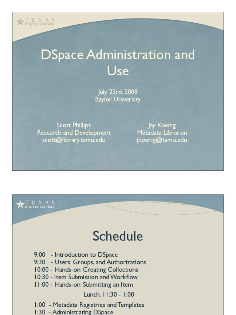 DSpace Administration Guide | PDF | Metadata | Windows Registry