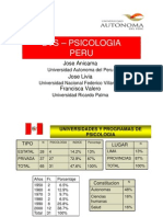 Psicologia en Peru
