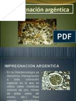 argéntica impregnación