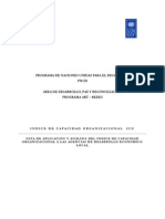 Indice de Capacidad Organizacional Pnud PDF