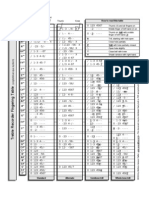 Recorder Fingering Table