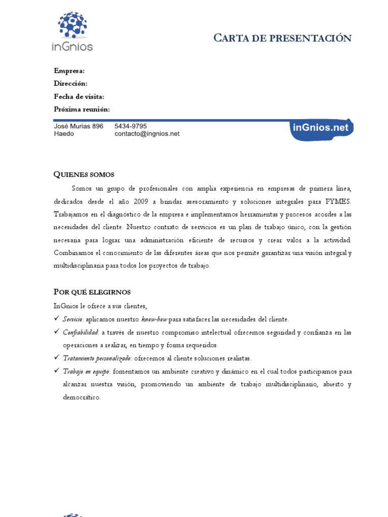 Carta de presentación  Redes sociales y digitales  Tecnología digital