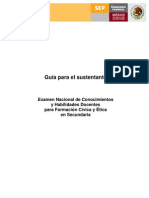 Docentes para Formacion Civica y Etica en Secundaria