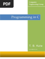 Programming in C by Kute T. B.