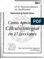 Aprender Calculo Integral en 27 Lecciones