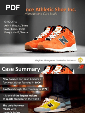 new balance athletic shoe case study