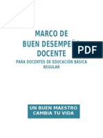 MARCO DE BUEN DESEMEPEÑO DOCENTE 2013