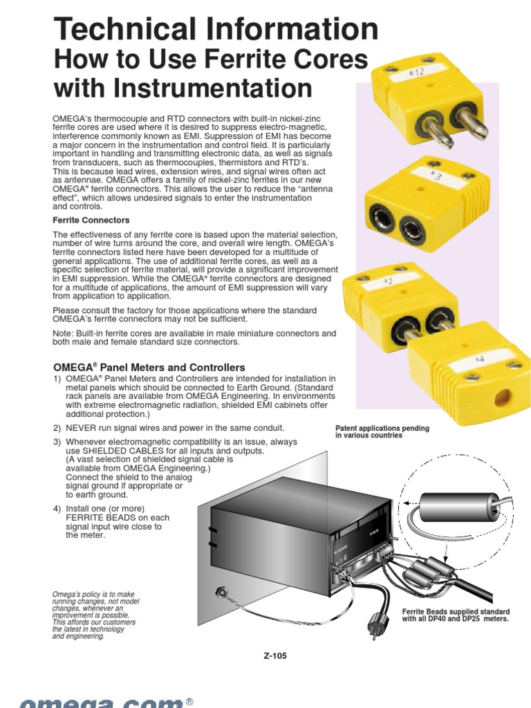 How to Use Ferrite Cores Flow Measurement Compatibility