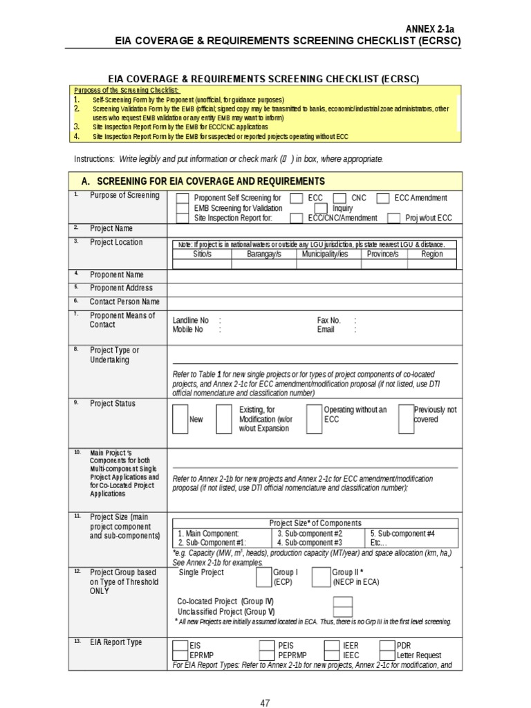 Annex 2 1a-Revised | PDF | Endangered Species | Environmental Impact ...