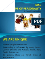 DISC Types of Personality