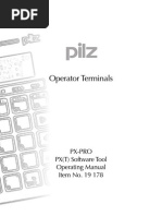 Operator Terminals-PX PRO Software Tool (Operating Manual)