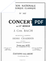 Bach J C - Viola Concerto