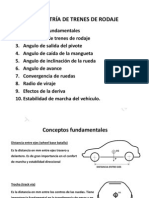 GEOMETRÍA DE DIRECCIÓN Y TRENES DE RODAJE