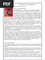 Palavras Para Adolescentes