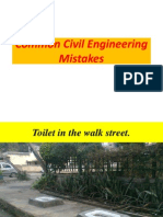 Common Civil Engineering Mistakes