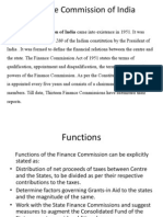 Role of Finance Commission