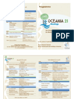Le programme d'Oceania 21 Meetings