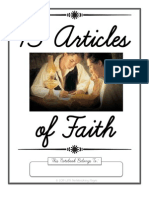 13 Articles of Faith Copywork in Cursive