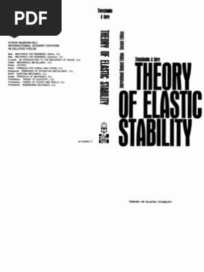 Theory of Elastic Stability Timoshenko by PDF | PDF