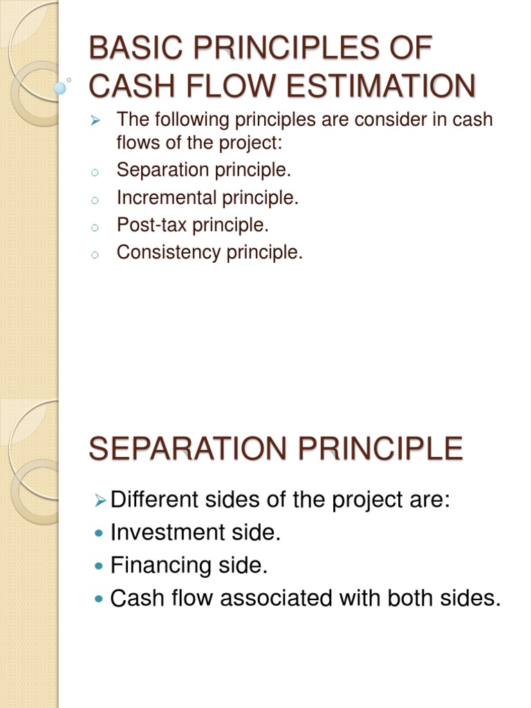 Basic Principles of Cash Flow Estimation | PDF | Business | Finance ...