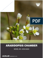 Arabidopsis Chamber: Model No. Acm-3422A