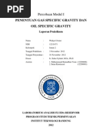 Download PENENTUAN GAS SPECIFIC GRAVITY DAN OIL SPECIFIC GRAVITY by Wahyu Utomo SN137285611 doc pdf