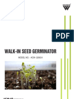 Walk in Seed Germinator