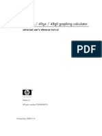 HP 50g Graphing Calculator Advanced User's Reference Manual PDF